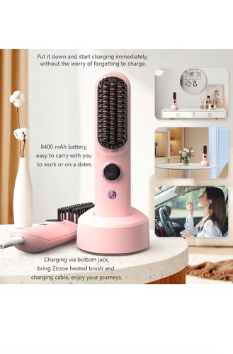 Mini hair straightener brush - straightener,
